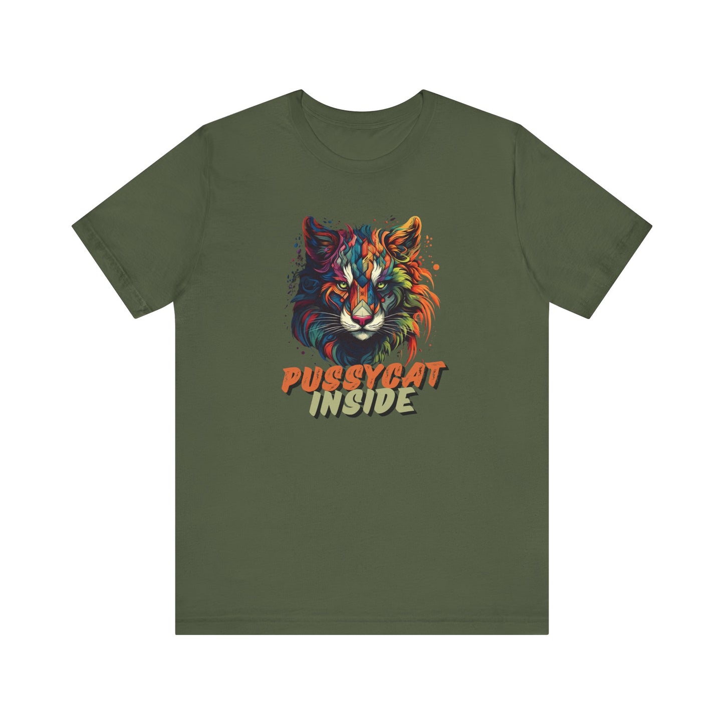 ArtWorks! Pussycat Inside Women Jersey Short Sleeve Tees in 5 Colours | Also in Hoodies