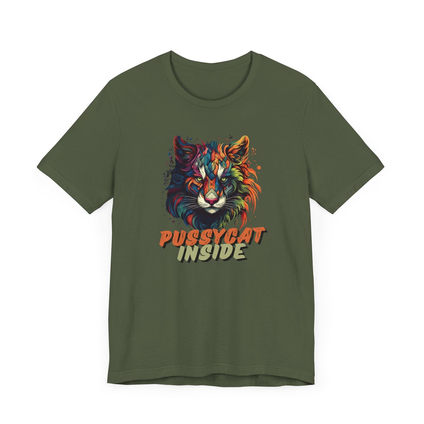 ArtWorks! Pussycat Inside Women Jersey Short Sleeve Tees in 5 Colours | Also in Hoodies