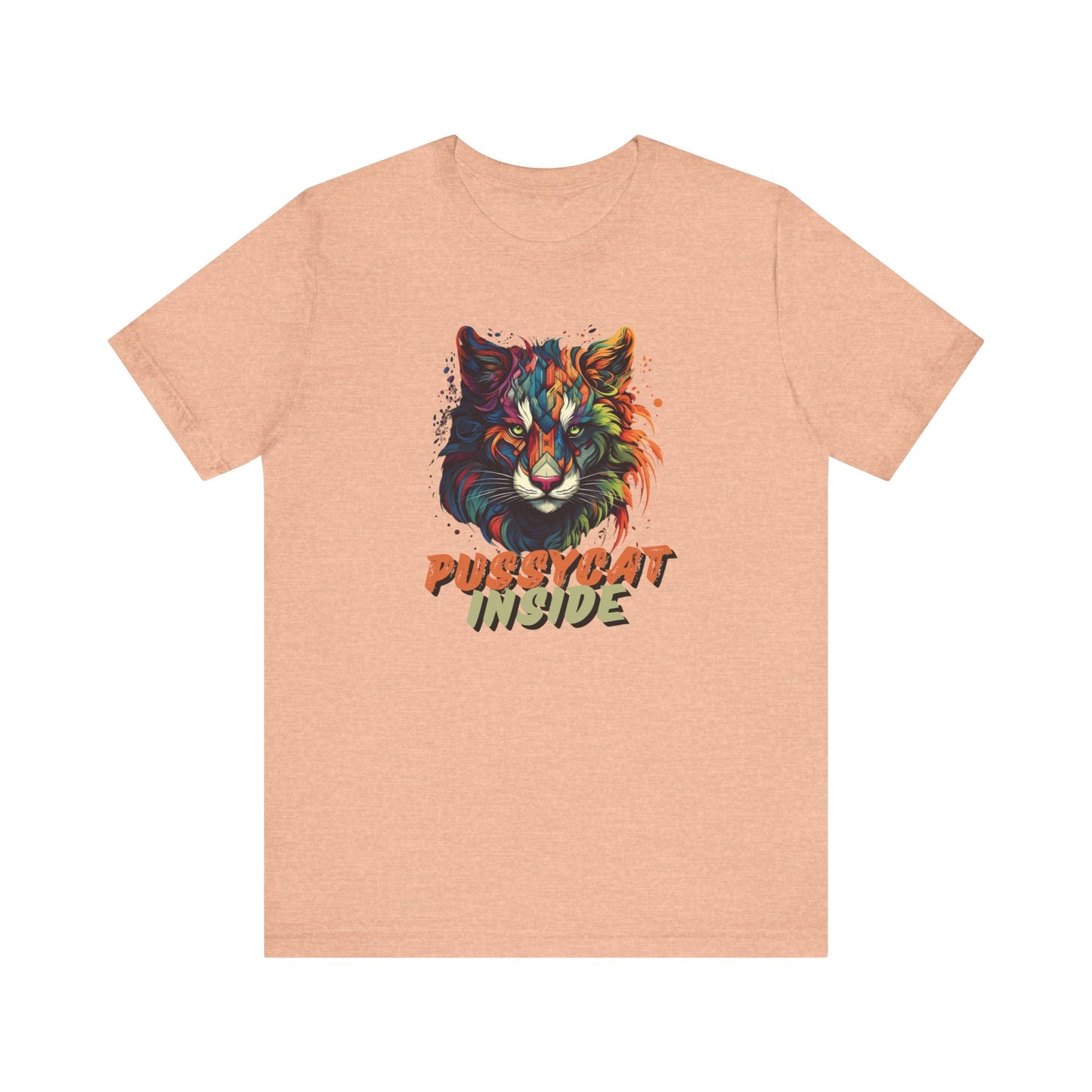 ArtWorks! Pussycat Inside Women Jersey Short Sleeve Tees in 5 Colours | Also in Hoodies