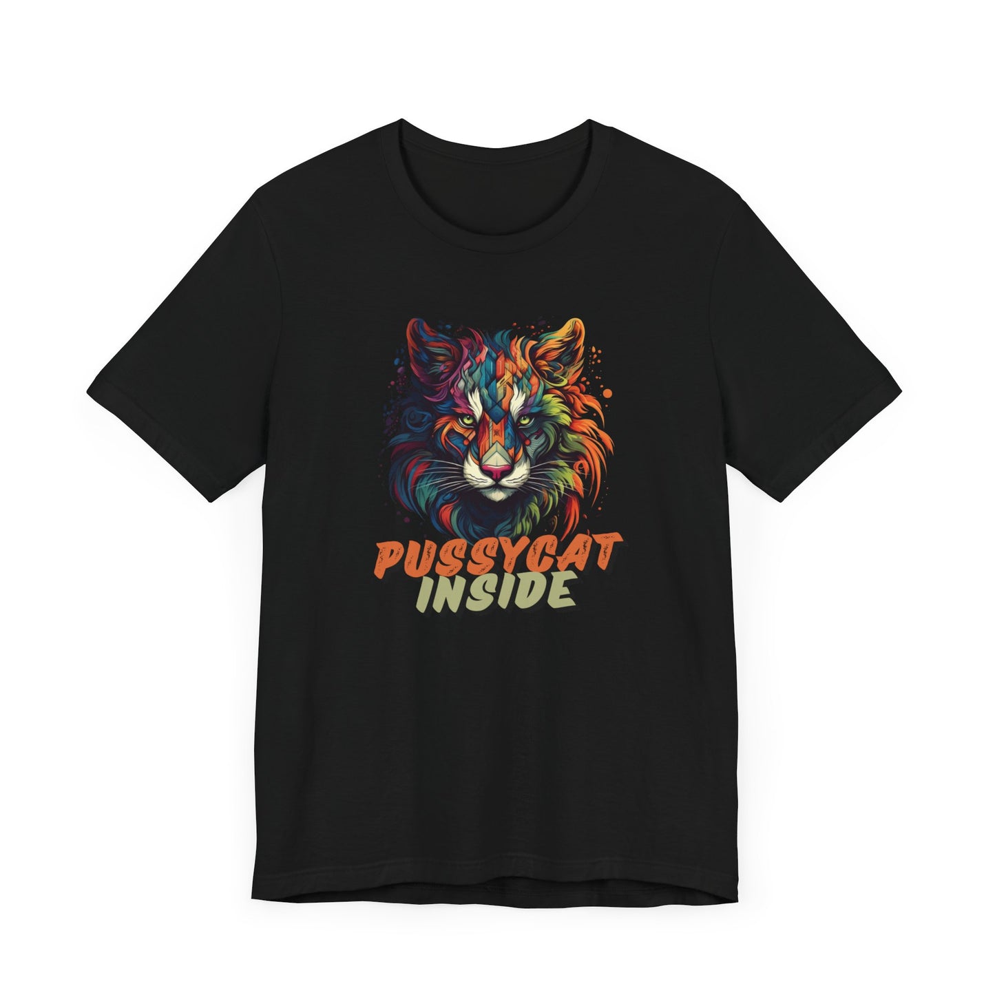 ArtWorks! Pussycat Inside Women Jersey Short Sleeve Tees in 5 Colours | Also in Hoodies