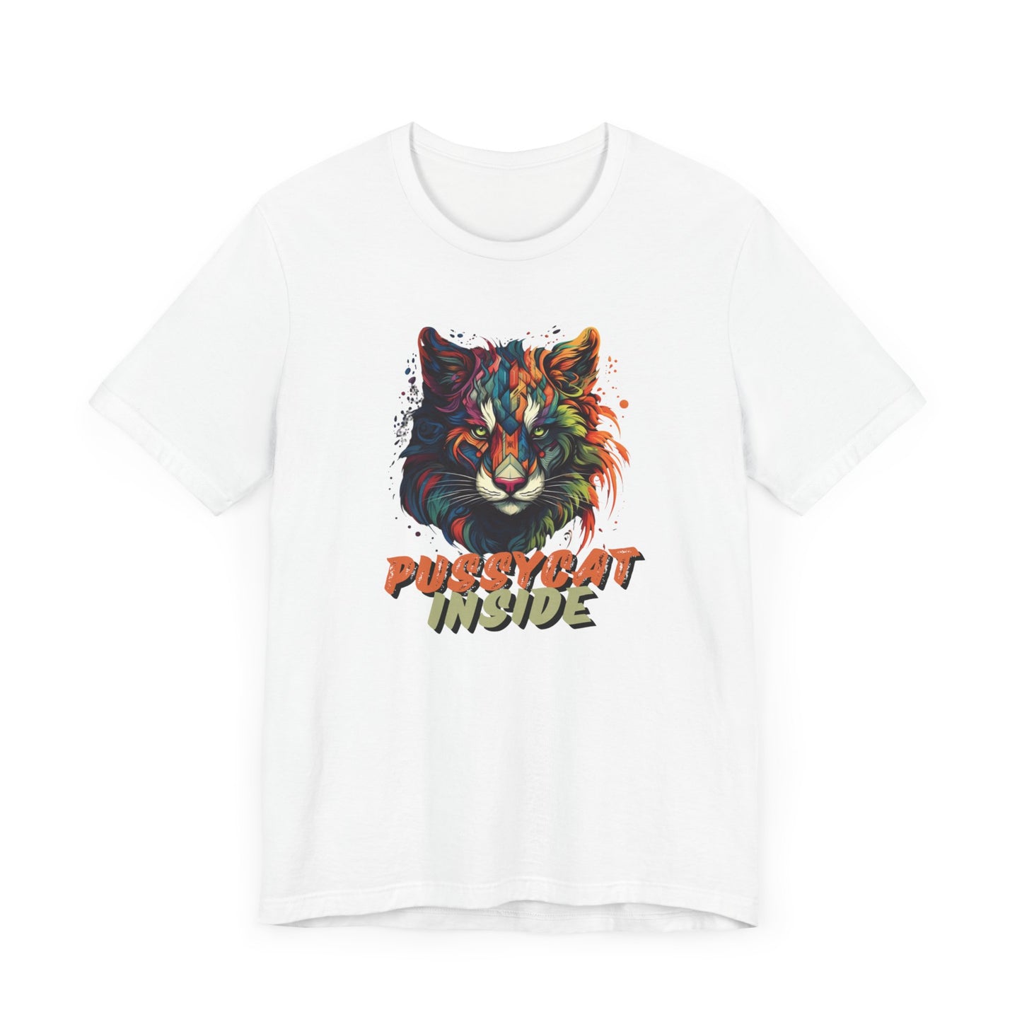 ArtWorks! Pussycat Inside Women Jersey Short Sleeve Tees in 5 Colours | Also in Hoodies